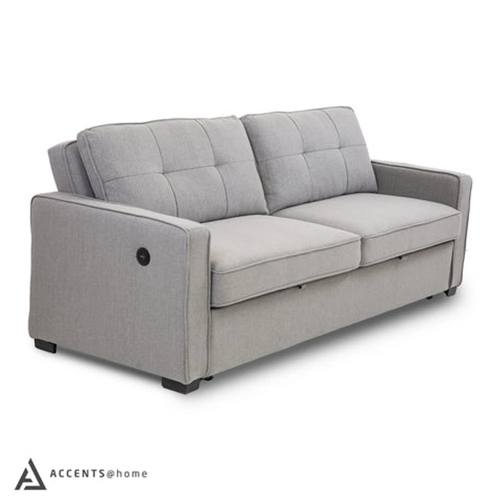 Victor Pop Up Sofa Bed With USB - Grey