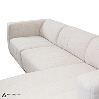 Lauriston Premium Fabric 3 PCs Sectional - Monique Beige
