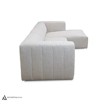 Lauriston Premium Fabric 3 PCs Sectional - Monique Beige