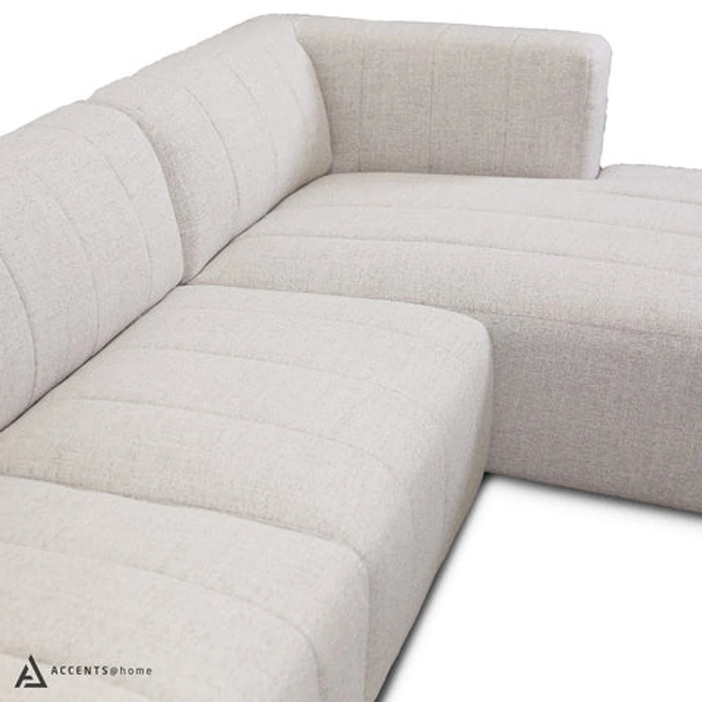 Lauriston Premium Fabric 3 PCs Sectional - Monique Beige