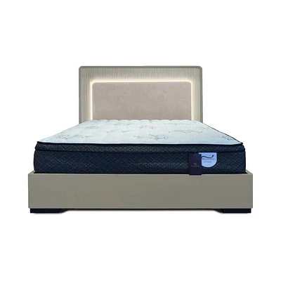 Sofia Hydraulic Storage Bed - Beige