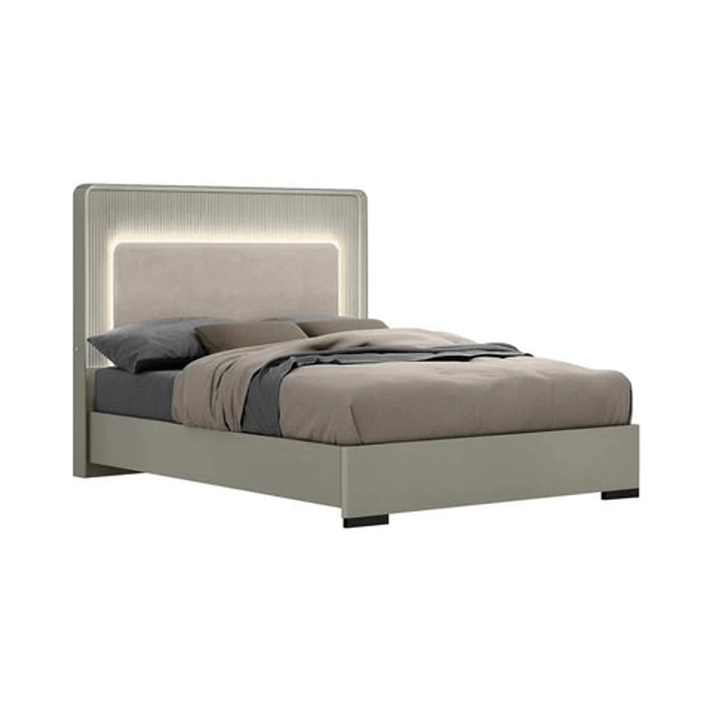 Sofia Hydraulic Storage Bed - Beige