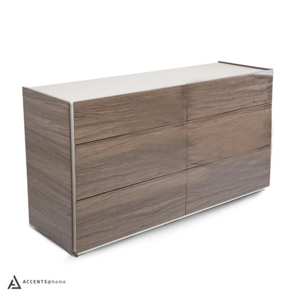 Soono Glossy Finish Bedroom Dresser