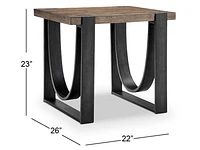 Bowden Rectangular End Table