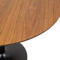 Clora Round Dining Table Walnut And Black 40" - Greater Vancouver Furniture