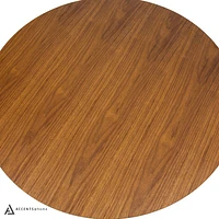 Clora Round Dining Table Walnut And Black 40" - Greater Vancouver Furniture