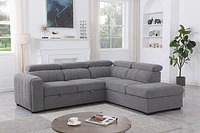 Arlo Sleeper Sectional with Storage Ottoman