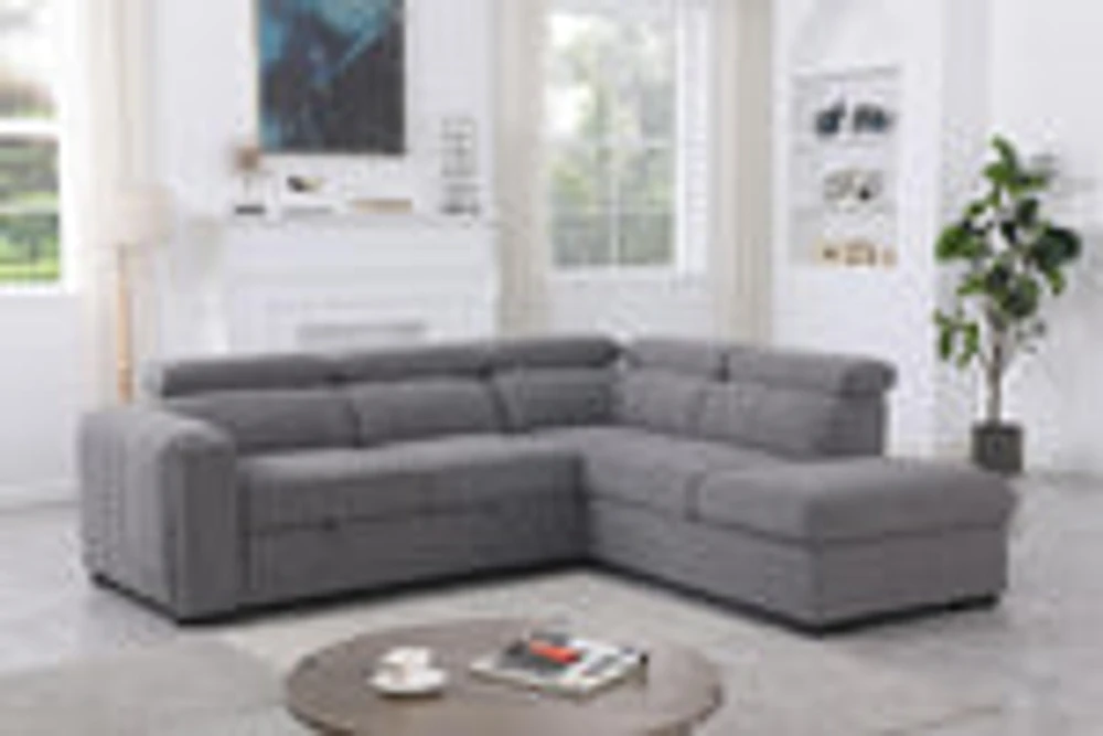 Arlo Sleeper Sectional with Storage Ottoman