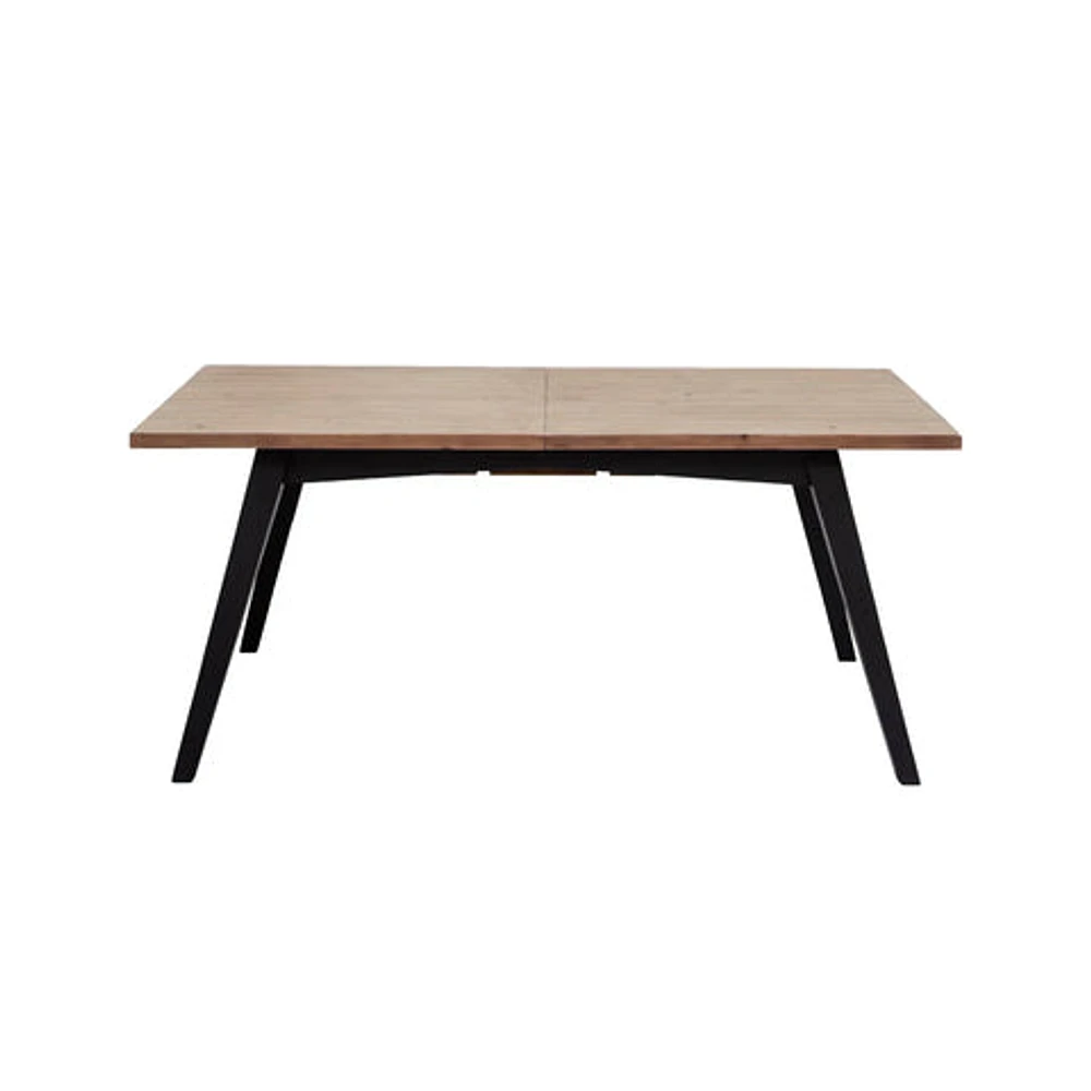 Viva Extension Dining Table - Sundried Wheat - Matte Black