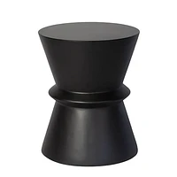 Concrete Hourglass Side Table - Terrazzo
