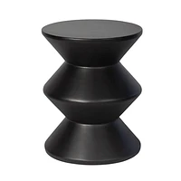 Concrete Inverted Side Table - White