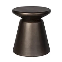 Concrete Mineral Side Table - Black