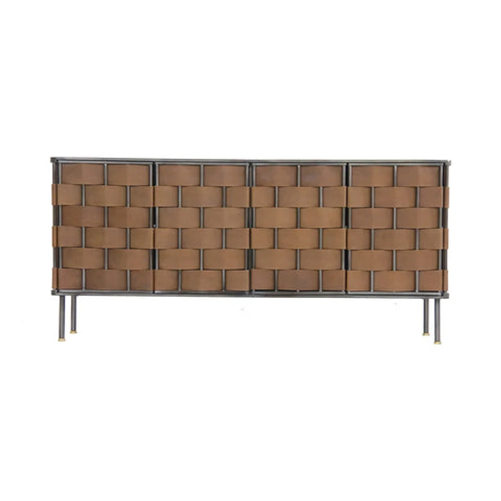 Bishop Sideboard - Brown Leather