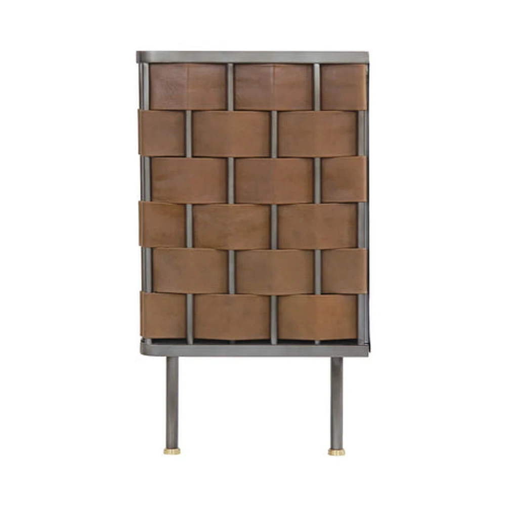 Bishop Sideboard - Brown Leather