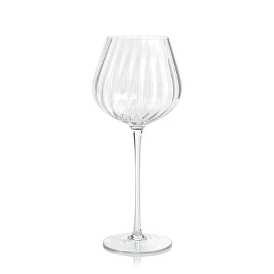 Madeleine Optic Glassware - Clear - Red Wine Glass