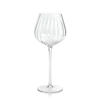 Madeleine Optic Glassware - Clear - Red Wine Glass