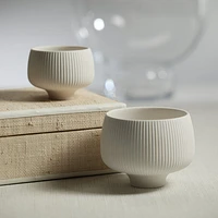 Ridged Condiment Bowl - Matt White