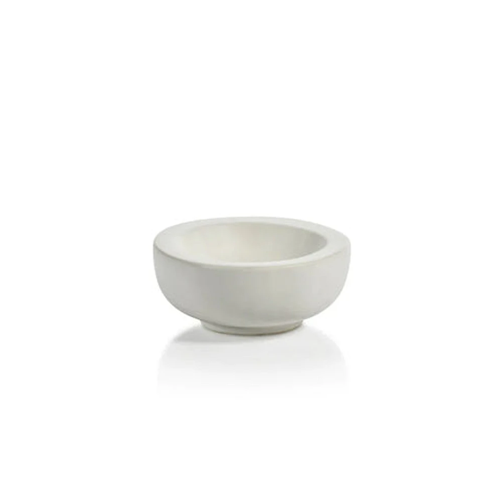 Soft Organic Shape Bowl- Matt White Ceramic