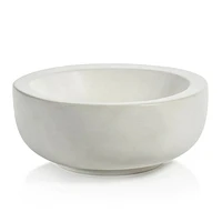 Soft Organic Shape Bowl- Matt White Ceramic