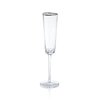 Aperitivo Triangular Double Old Fashioned Glass - Clear with Platinum