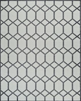 Aspen Grey Geometric Modern Rug