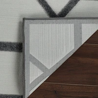 Aspen Grey Geometric Modern Rug