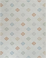 Aspen Cream Geometric Diamond Rug