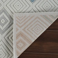 Aspen Cream Geometric Diamond Rug