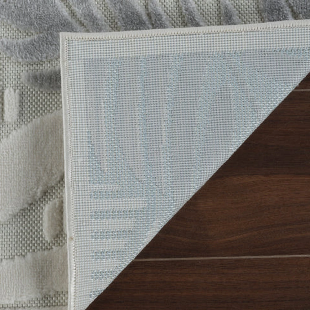 Aspen Cream Tropical Leaf Rug