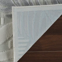 Aspen Cream Tropical Leaf Rug
