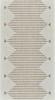 Aurora Beige Tribal Stripe Rug