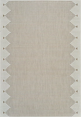 Aurora Beige Tribal Stripe Rug