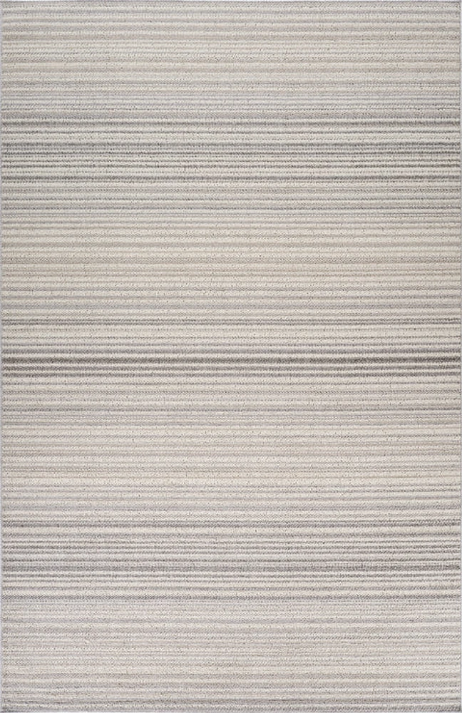 Bali 1863 Cream Gradient Striped Rug – 5 x 8'