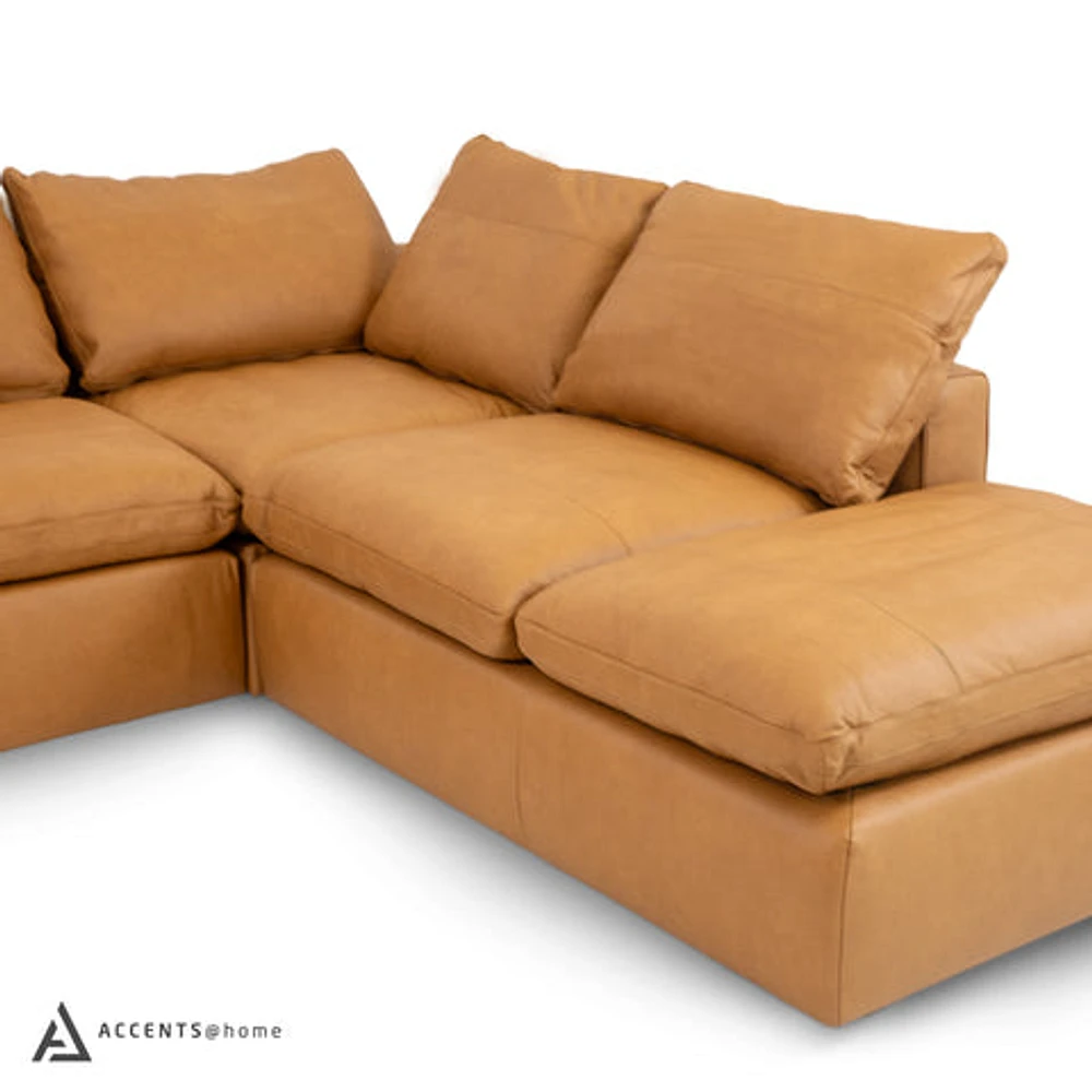 Aline Genuine Leather Sectional