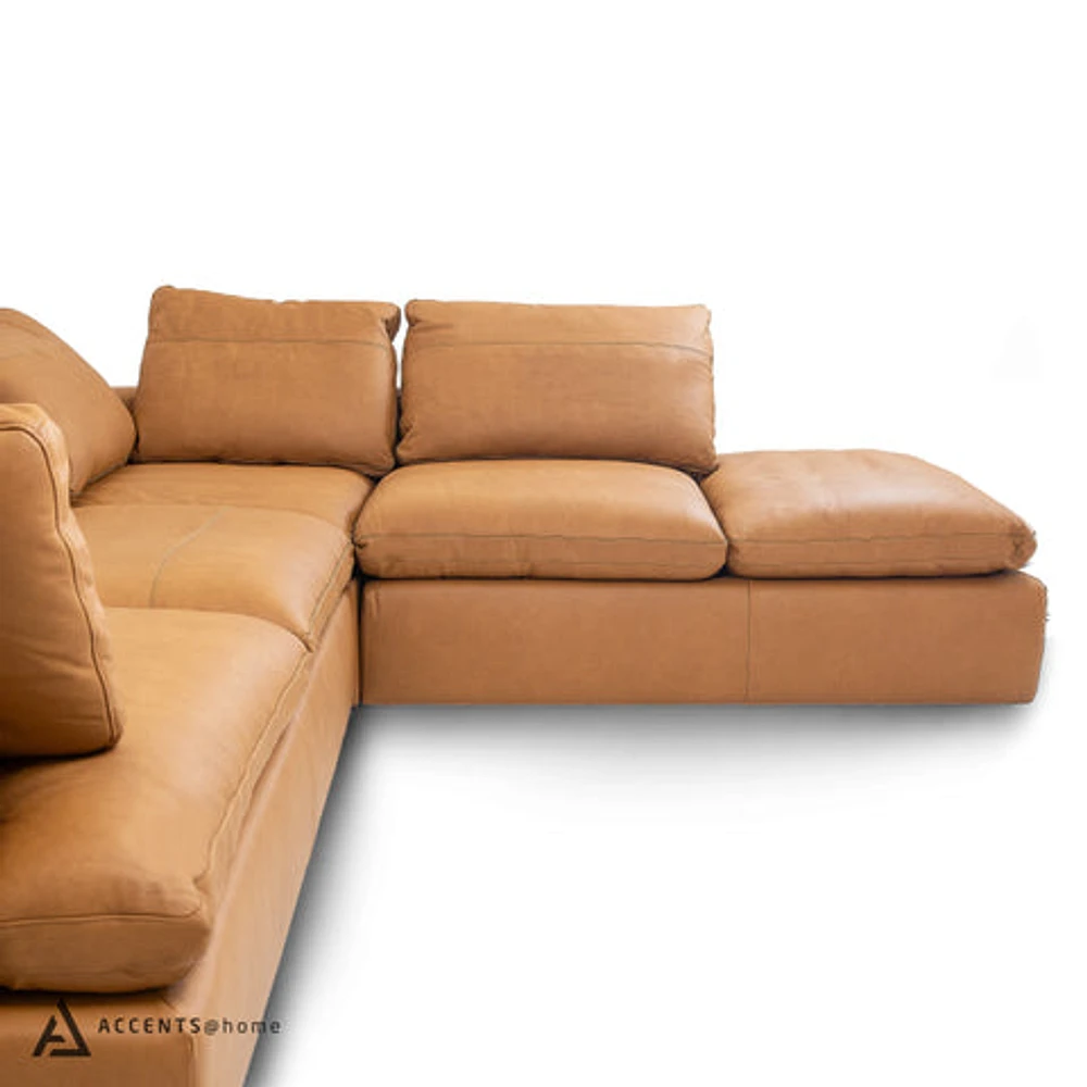 Aline Genuine Leather Sectional