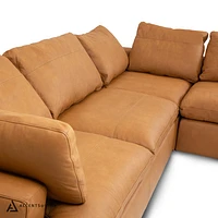 Aline Genuine Leather Sectional