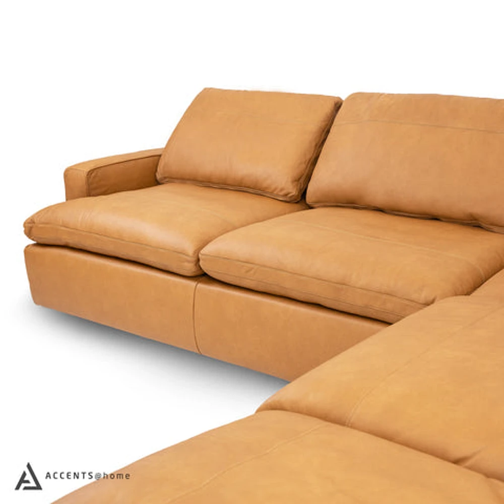 Aline Genuine Leather Sectional