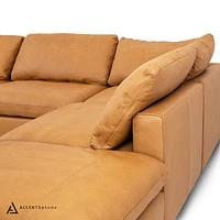 Aline Genuine Leather Sectional