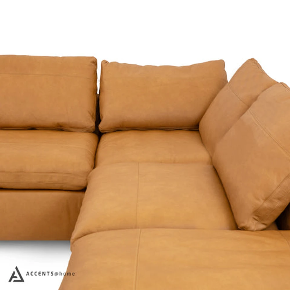 Aline Genuine Leather Sectional