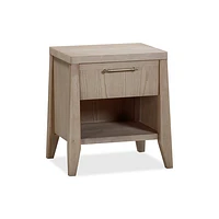 Sumire One Drawer One Shelf Ash Wood Nightstand in Ginger