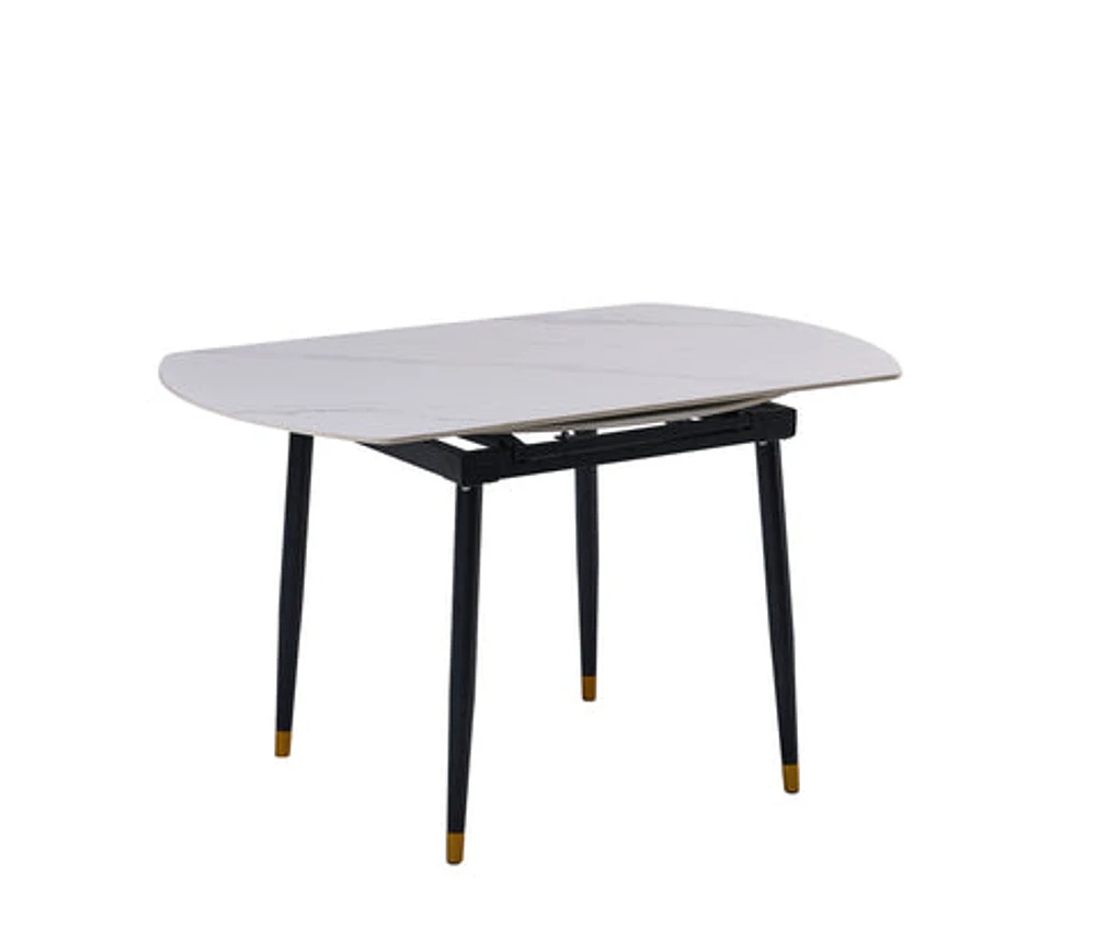 Jess 2.0 Round Extendable Dining Table - White