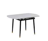 Jess 2.0 Round Extendable Dining Table - White