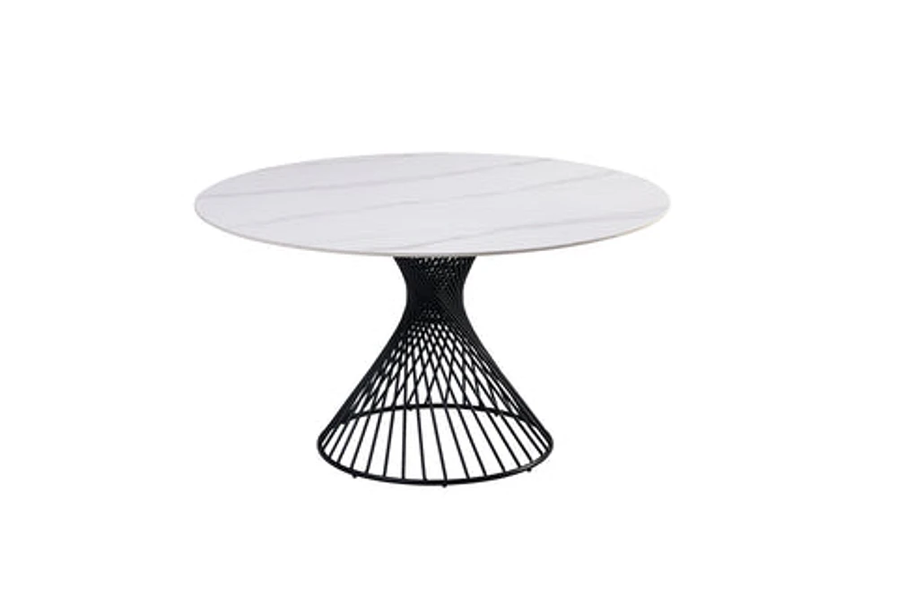 Josie 53” Round Sinterered Stone Dining Table