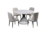 Josie 53” Round Sinterered Stone Dining Table