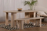 Klimt Solid Mango Wood Dining Bench