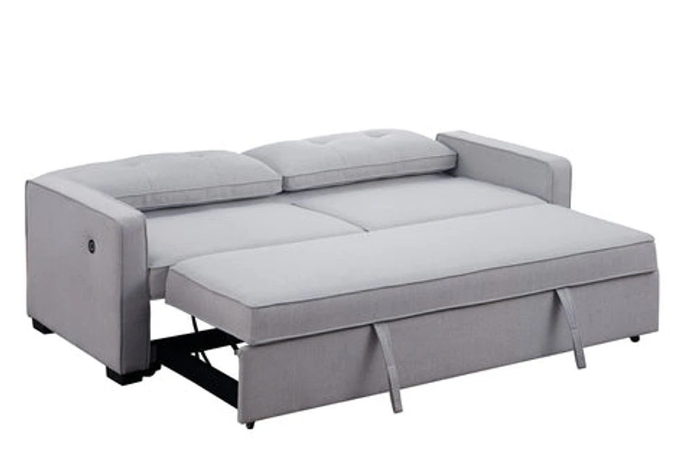 Victor Pop Up Sofa Bed With USB - Grey