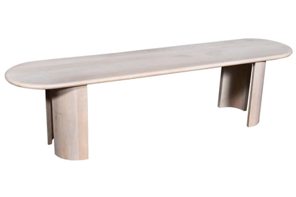 Klimt Solid Mango Wood Dining Bench