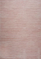 Pastel Pink Daisy Delight Area Rug