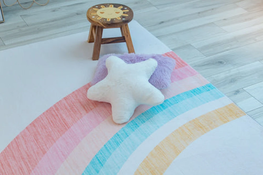 Daisy Cream Floral Area Rug