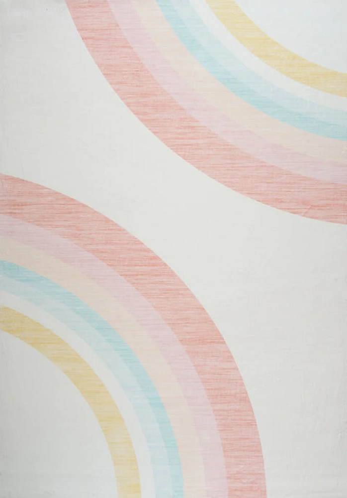 Daisy Cream Floral Area Rug